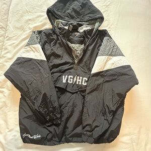 Black and Gray Windbreaker Jacket
